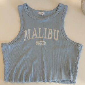 Garage Blue Malibu Crop Top